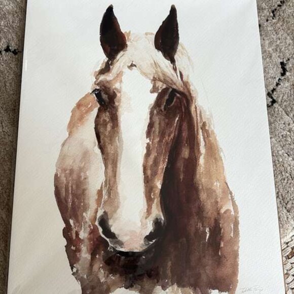 Water Color Wall Art Horse Design - Picture 2 of 5